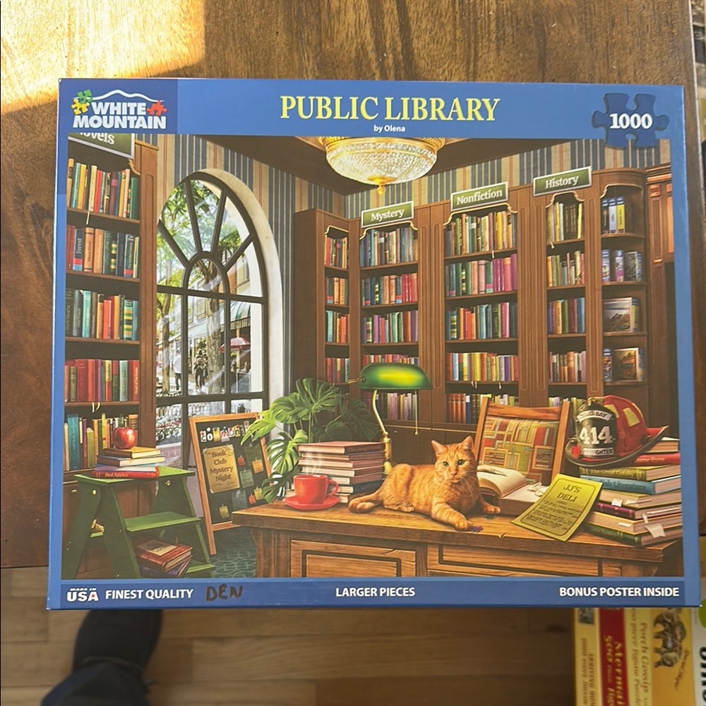 White Mountain Public Library 1000-Piece Puzzle - Multicolor